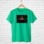 Multicolor Light waves, Men's Half Sleeve Tshirt - FHMax.com