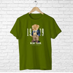 New York 1919 Teddy Bear, Men's Half Sleeve Tshirt - FHMax.com