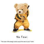 No Fear Teddy Bear, Men's Half Sleeve Tshirt - FHMax.com