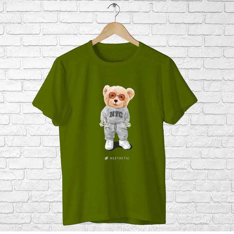 NYC Teddy Bear, Men's Half Sleeve Tshirt - FHMax.com