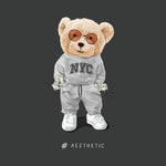 NYC Teddy Bear, Men's Half Sleeve Tshirt - FHMax.com