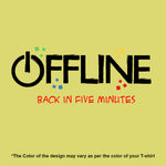 Offline, Men's Half Sleeve Tshirt - FHMax.com