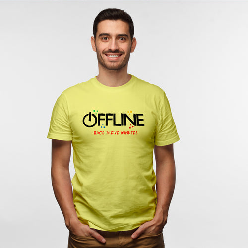 Offline, Men's Half Sleeve Tshirt - FHMax.com