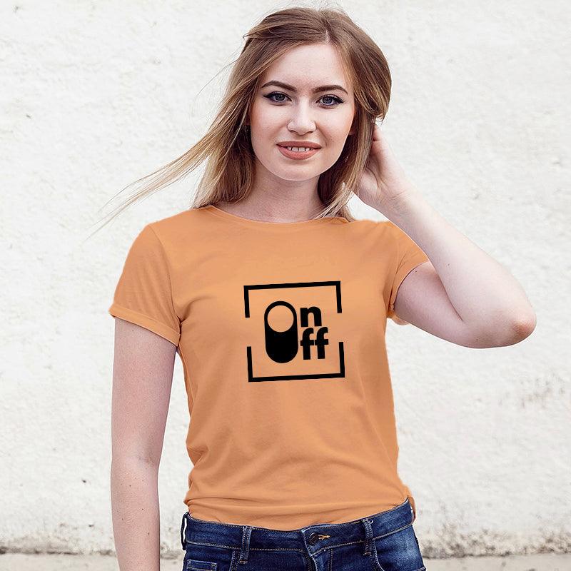 ON OFF, Women Half Sleeve Tshirt - FHMax.com