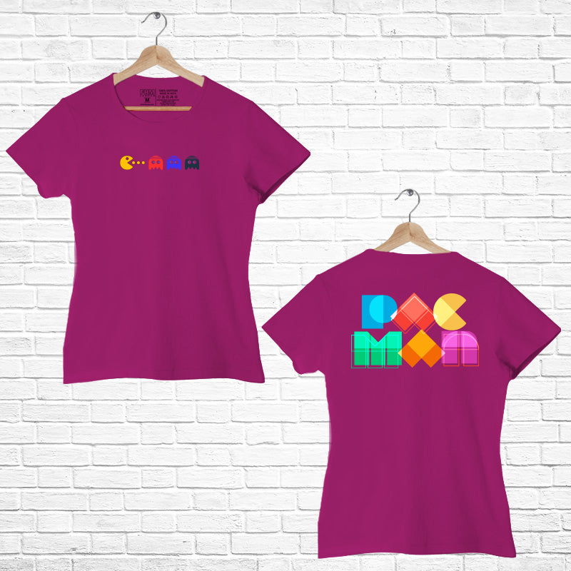 PACMAN, Women Half Sleeve T-shirt - FHMax.com