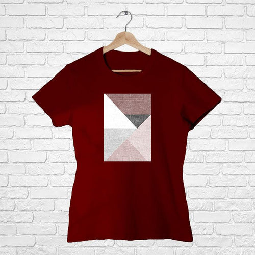 Pastel color design, Women Half Sleeve Tshirt - FHMax.com