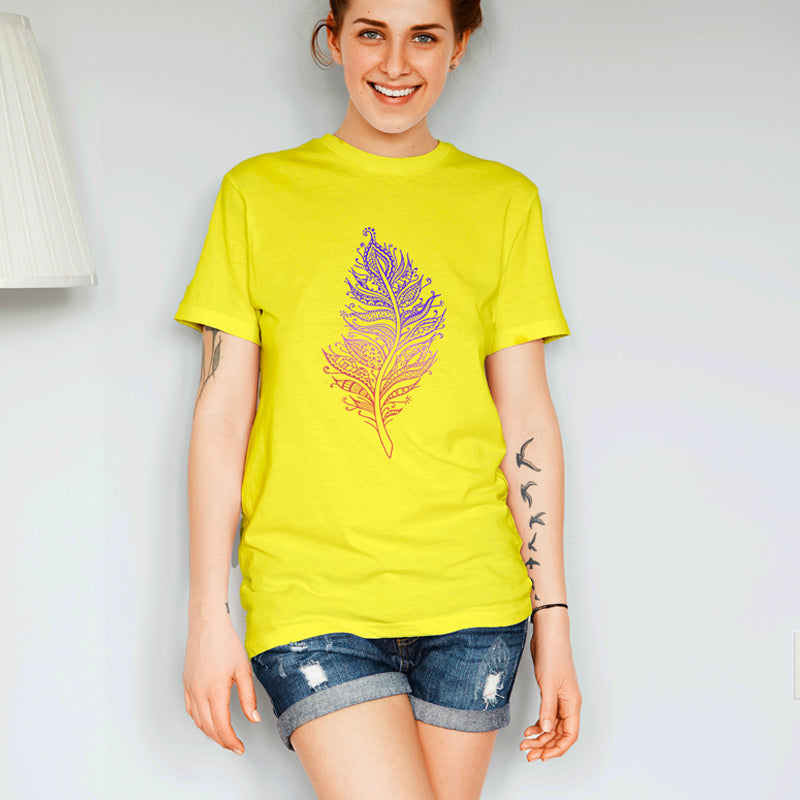 "PEACOCK FEATHER", Boyfriend Women T-shirt - FHMax.com