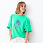 "PEACOCK FEATHER", Boyfriend Women T-shirt - FHMax.com