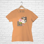 Pink and White Rose, Women Half Sleeve Tshirt - FHMax.com