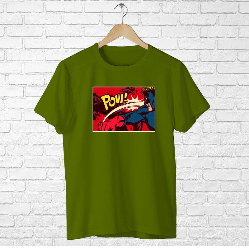 Pow, Men's Half Sleeve Tshirt - FHMax.com