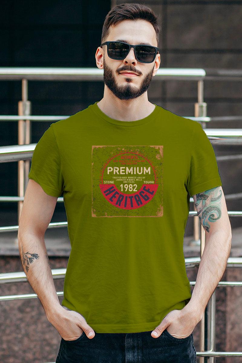 Premium Heritage, Men's Half Sleeve Tshirt - FHMax.com