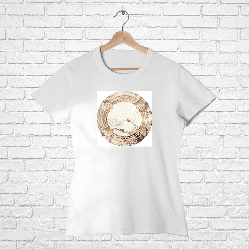 Printed Circle,  Women Half Sleeve Tshirt - FHMax.com