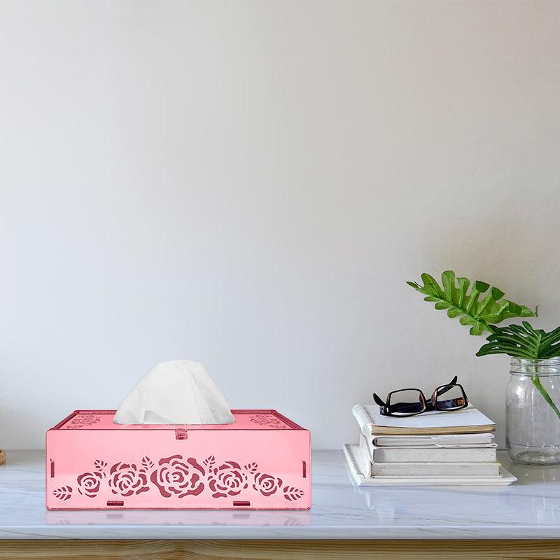 Rose Creeper, One Acrylic Mirror tissue box with 100 X 2 Ply tissues (2+ MM) - FHMax.com