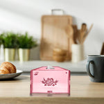 Rose engraving design, One Acrylic Mirror tissue box with 100 X 2 Ply tissues (2+ MM) - FHMax.com