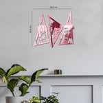 Rose in Triangle, Acrylic Mirror wall art - FHMax.com