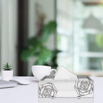 Rose , One Acrylic Mirror tissue box with 100 X 2 Ply tissues (2+ MM) - FHMax.com