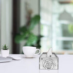 Rose , One Acrylic Mirror tissue box with 100 X 2 Ply tissues (2+ MM) - FHMax.com