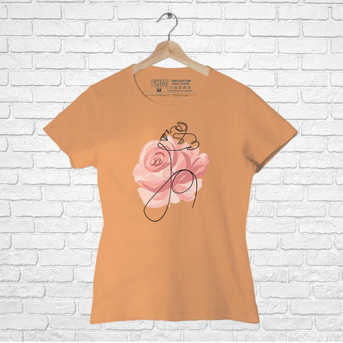 Rose, Women Half Sleeve Tshirt - FHMax.com