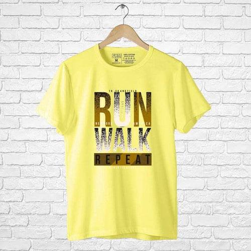 Run Walk, Men's Half Sleeve T-shirt - FHMax.com