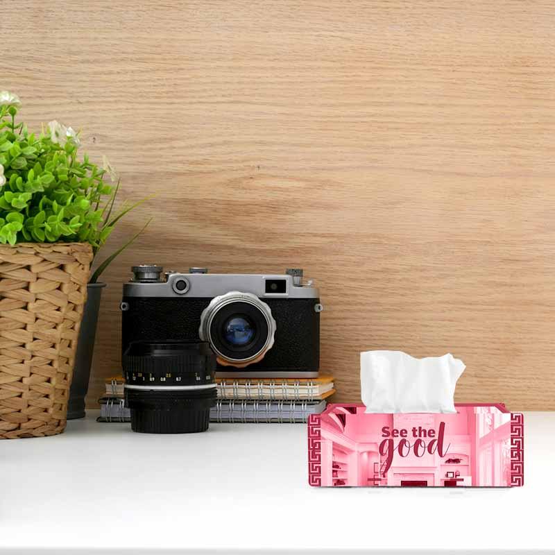 See the Good, One Acrylic Mirror tissue box with 100 X 2 Ply tissues (2+ MM) - FHMax.com