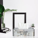 Shine bright like a Diamond, One Acrylic Mirror tissue box with 100 X 2 Ply tissues (2+ MM) - FHMax.com