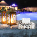 Simply Blessed, One Acrylic Mirror tissue box with 100 X 2 Ply tissues (2+ MM) - FHMax.com