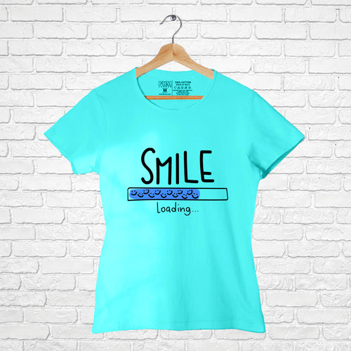 "SMILE", Women Half Sleeve T-shirt - FHMax.com