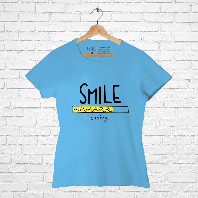 "SMILE", Women Half Sleeve T-shirt - FHMax.com