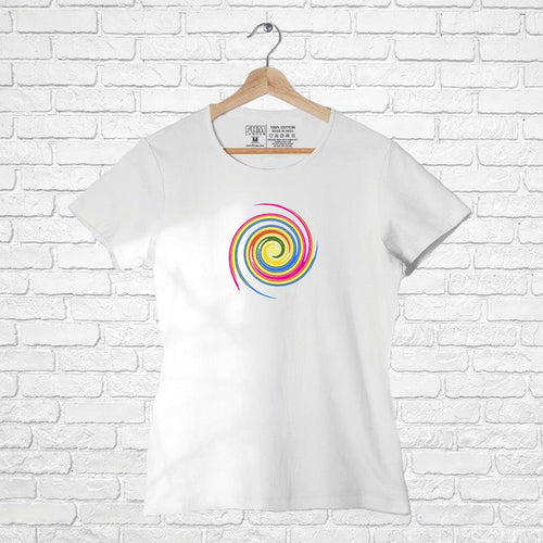 Spiral Design, Women Half Sleeve Tshirt - FHMax.com