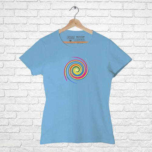 Spiral Design, Women Half Sleeve Tshirt - FHMax.com