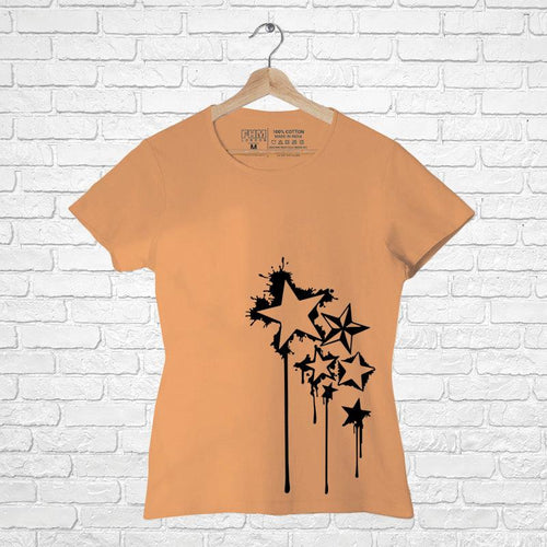 Stars, Women Half Sleeve Tshirt - FHMax.com