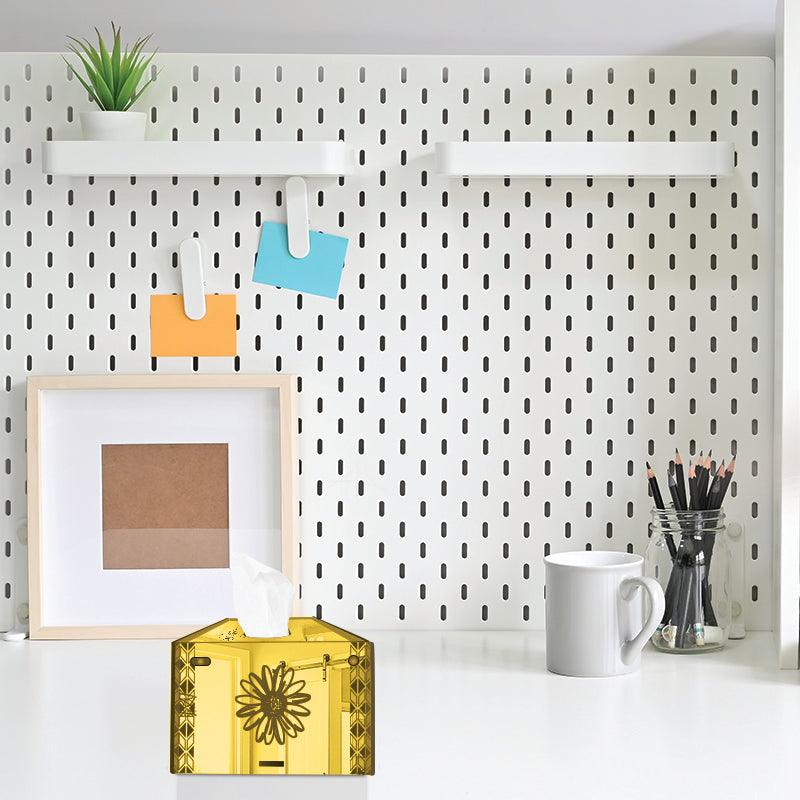 Stay Pawsitive, One Acrylic Mirror tissue box with 100 X 2 Ply tissues (2+ MM) - FHMax.com