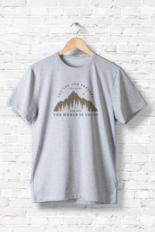 Stay Wild, Men's Half Sleeve Tshirt - FHMax.com