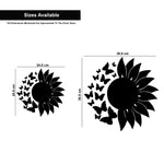 Sunflower with Butterfly, Acrylic Mirror wall art - FHMax.com