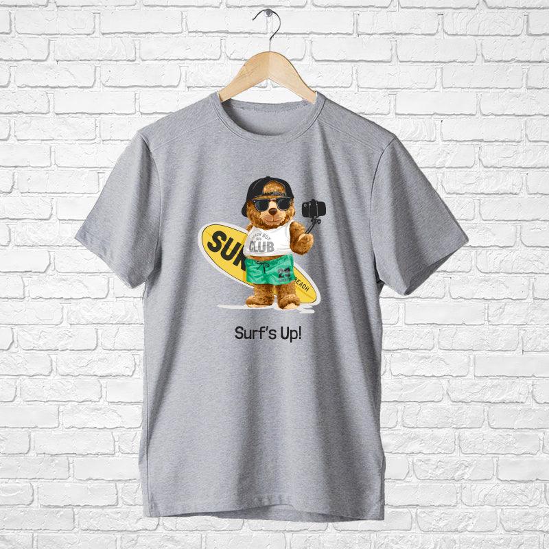 Surf's Up Teddy Bear, Men's Half Sleeve Tshirt - FHMax.com