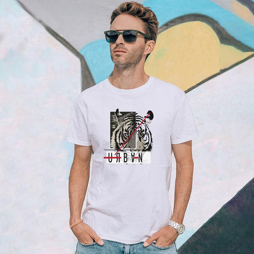 Tiger, Men's Half Sleeve Tshirt - FHMax.com