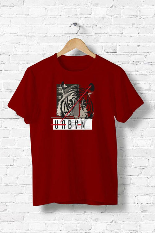 Tiger, Men's Half Sleeve Tshirt - FHMax.com