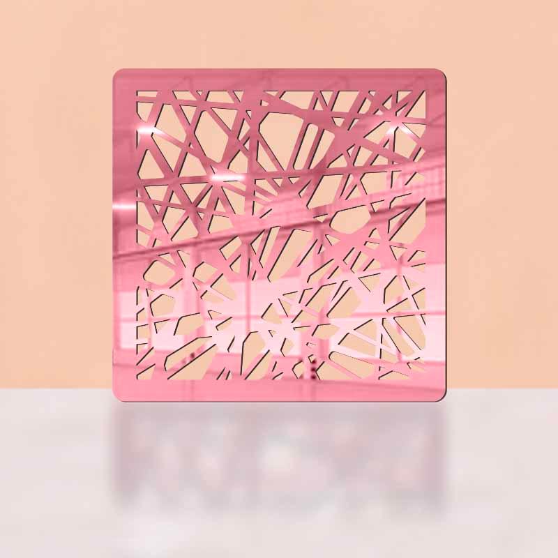 Trap square shaped, Acrylic Mirror Coaster  (2+ MM) - FHMax.com