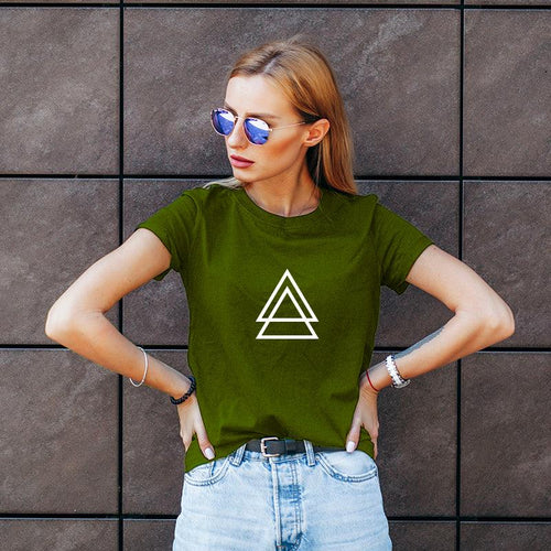 Triangles, Women Half Sleeve Tshirt - FHMax.com