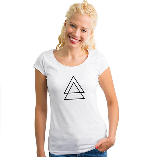 Triangles, Women Half Sleeve Tshirt - FHMax.com