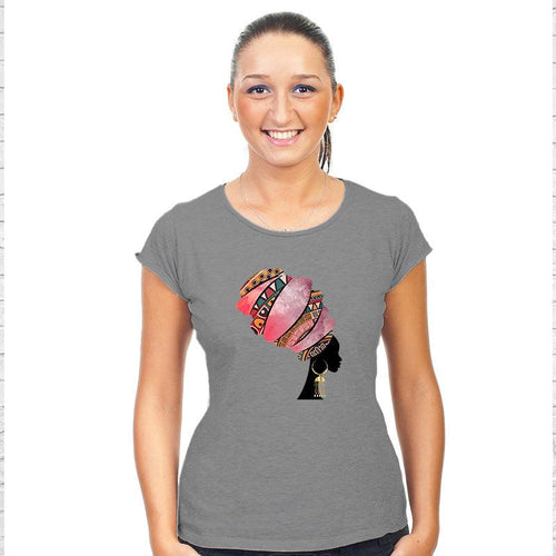 Turban style Headgear, Women Half Sleeve Tshirt - FHMax.com