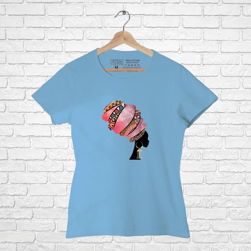 Turban style Headgear, Women Half Sleeve Tshirt - FHMax.com