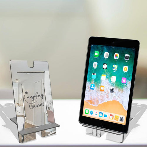 Unplug Yourself,  Reflective Acrylic Tablet stand - FHMax.com