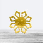 Vector art Flower design, Acrylic Mirror Coaster (2+ MM) - FHMax.com