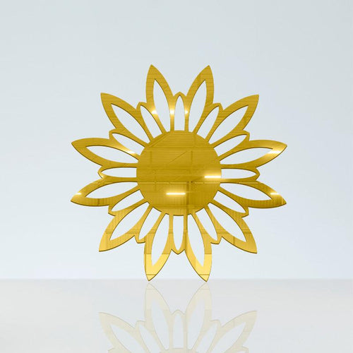 Vector Flower design, Acrylic Mirror Coaster  (2+ MM) - FHMax.com