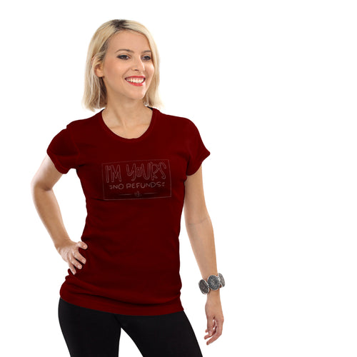 I'M Yours, Women Half Sleeve Tshirt - FHMax.com