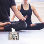 Yoga Heals The Soul, One Acrylic Mirror tissue box with 100 X 2 Ply tissues (2+ MM) - FHMax.com