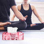 Yoga Heals The Soul, One Acrylic Mirror tissue box with 100 X 2 Ply tissues (2+ MM) - FHMax.com