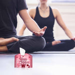 Yoga Heals The Soul, One Acrylic Mirror tissue box with 100 X 2 Ply tissues (2+ MM) - FHMax.com